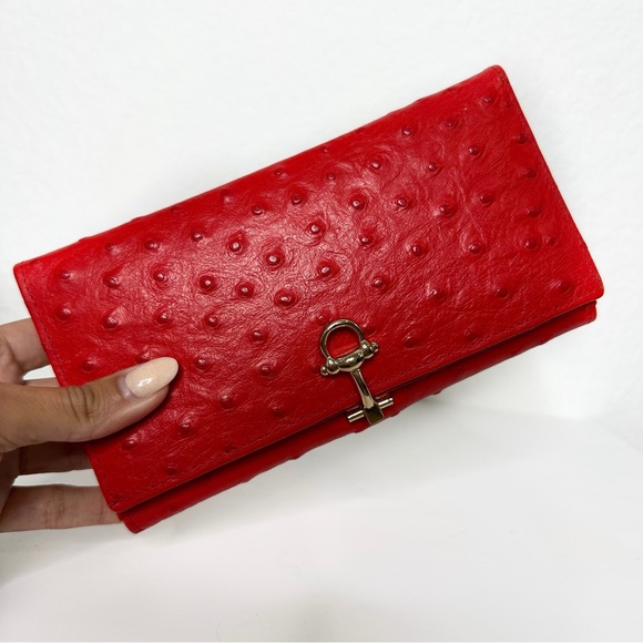 Vera Pelle Handbags - Vera Pelle Genuine Ostrich Leather Wallet